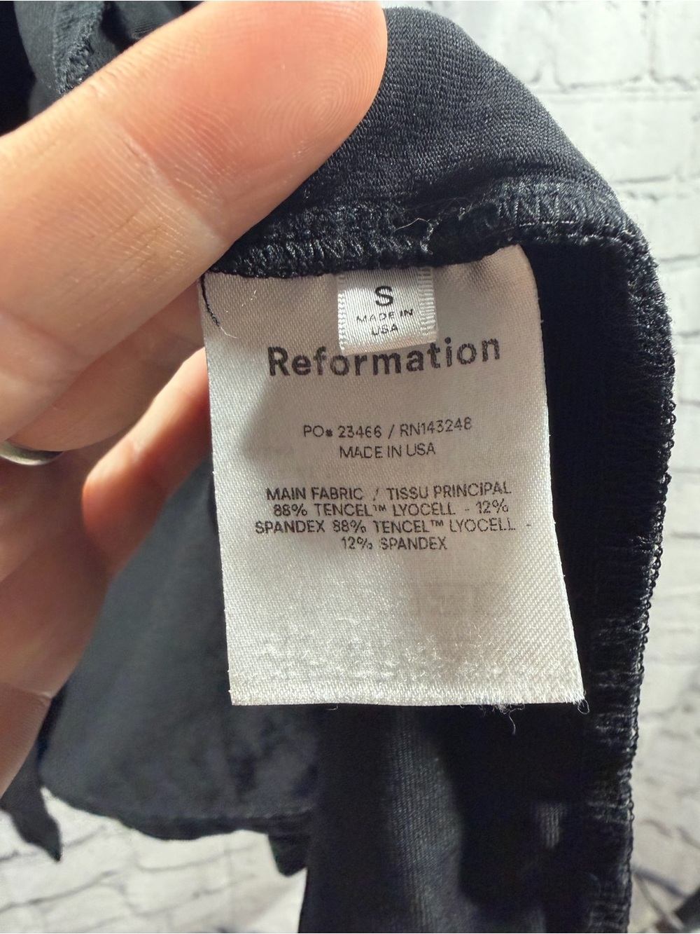 Reformation Rylan Black Twist-Front Midi Skirt - Picture 5 of 10